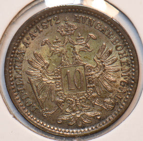 Austria 1872 10 Kreuzer Eagle animal 193463 combine shipping