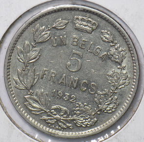 Belgium 1932 5 Francs 294680 combine shipping