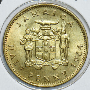 Jamaica 1964 1/2 Penny 153849 combine shipping