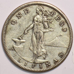 Philippines 1908 S Peso Eagle P0313 combine shipping