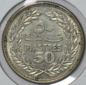 Lebanon 1952 50 Piastres 194238 combine shipping