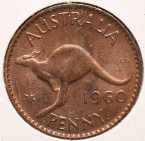Australia 1960 Penny Kangaroo animal 240009 combine shipping