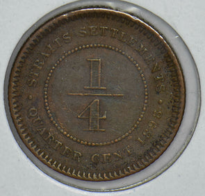 Straits Settlements 1898 Queen Victoria 1/4 Cents 291090 combine shipping