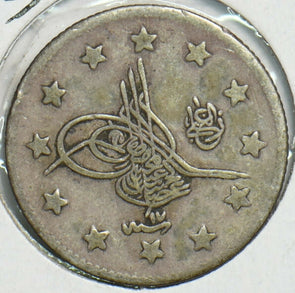 Turkey 1893 AD. AH1293 2 Kurush 152879 combine shipping