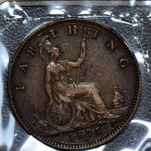 Great Britain 1875 H Farthing  190241 combine shipping