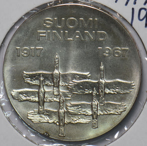 Finland 1967 10 Markkaa 50th Anniversary of Independence 294551 combine shipping