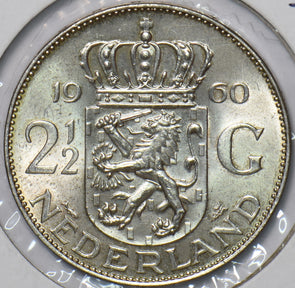 Netherlands 1960 2 1/2 Gulden 295800 combine shipping