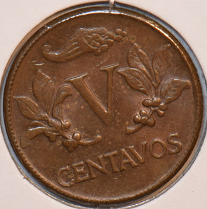 Colombia 1965 5 Centavos 196145 combine shipping