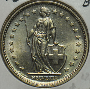Switzerland 1970 2 Francs BU 297475 combine shipping