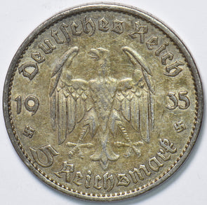 Germany 1935 5 Mark Eagle animal 193445 combine shipping