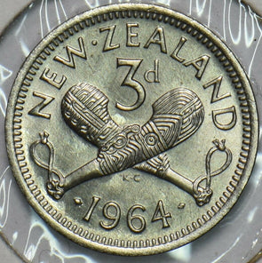 New Zealand 1964 3 Pence 196461 combine shipping