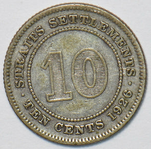 Straits Settlements 1926 10 Cents 903281 combine shipping