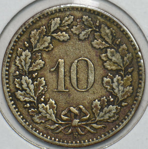 Switzerland 1884 10 Rappen 196213 combine shipping