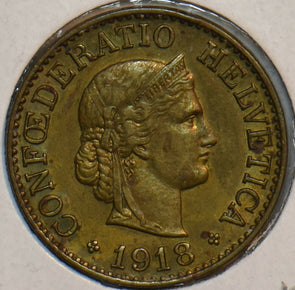 Switzerland 1918 10 Rappen 297476 combine shipping