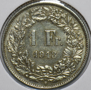 Switzerland 1943 Franc 193753 combine shipping