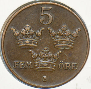 Sweden 1935 5 Ore 194176 combine shipping