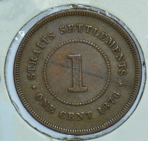 Straits Settlements 1876 Queen Victoria Cent 290536 combine shipping