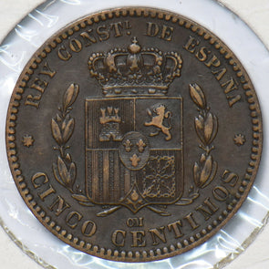 Spain 1877 5 Centimos 193178 combine shipping