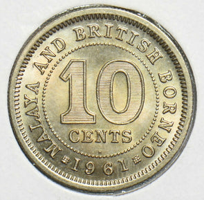 Malaya and British Borneo 1961 10 Cents 298448 combine shipping