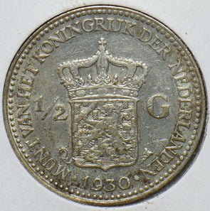 Netherlands 1930 1/2 Gulden Lion animal 193918 combine shipping