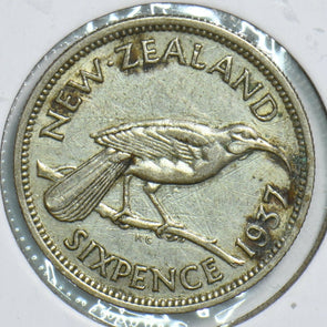 New Zealand 1937 6 Pence Bird animal 197937 combine shipping
