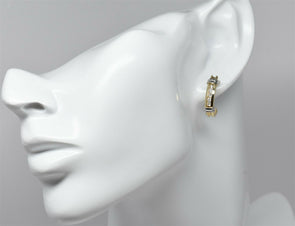 14K Gold Diamond Earrings 4.28g RG0219