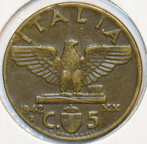 Italy 1942 R 5 Centesimi Eagle animal 151297 combine shipping