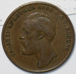 Sweden 1873 Ore 193341 combine shipping