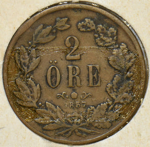Sweden 1857 2 Ore 197119 combine shipping