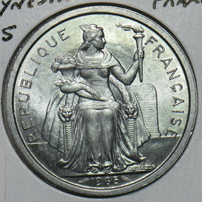 French Polynesia 1965 2 Francs 297835 combine shipping