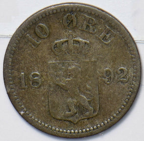 Norway 1892 10 Ore Lion animal 150699 combine shipping