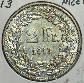 Switzerland 1913 2 Francs 298046 combine shipping