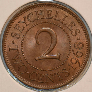 Seychelles 1968 2 Cents 195968 combine shipping
