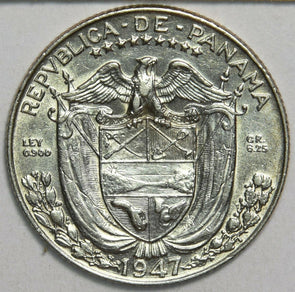 Panama 1947 1/4 Balboa 240745 combine shipping