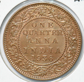 British India 1936 C 1/4 Anna 902363 combine shipping