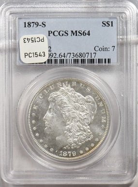 1879-s Morgan Dollar Silver Morgan dollar PCGS MS64 PC1543