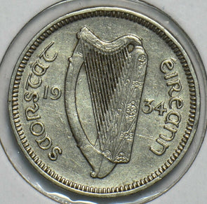 Ireland 1934 3 Pence Hare animal 197212 combine shipping