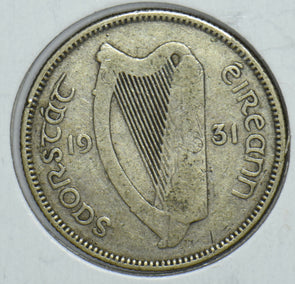 Ireland 1931 Harp Shilling Ox animal 290993 combine shipping