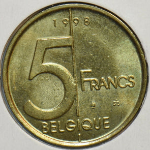 Belgium 1998 5 Francs 903522 combine shipping