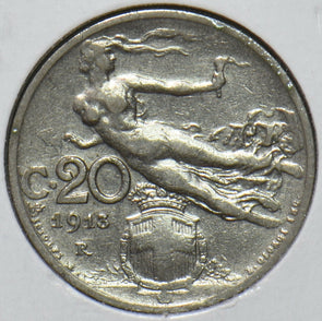 Italy 1913 20 Centesimi 296052 combine shipping