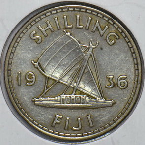 Fiji 1936 Shilling 193517 combine shipping