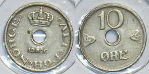Norway 1926 10 Ore 153919 combine shipping