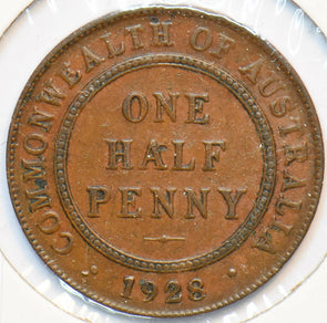 Australia 1928 1/2 Penny Georgivs V 150512 combine shipping