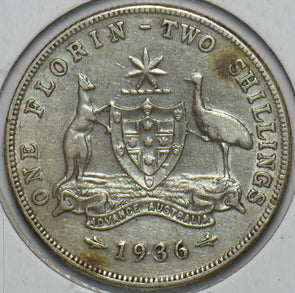 Australia 1936 Florin Kangaroo animal Emu 193757 combine shipping