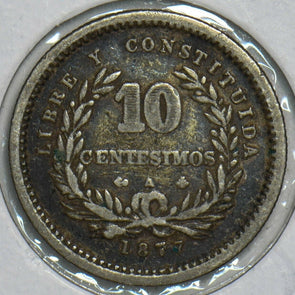 Uruguay 1877 10 Centesimos 240643 combine shipping