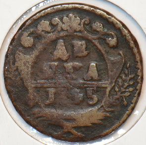Russia Empire 1745 Denga Eagle animal 295858 combine shipping