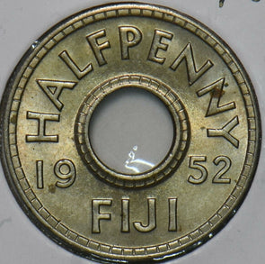 Fiji 1952 1/2 Penny 196329 combine shipping