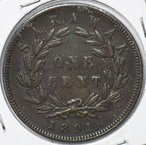 Sarawak 1891 Cent S0292 combine shipping
