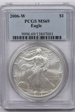 2006 -W Dollar silver PCGS MS69 Eagle PC1211 combine shipping