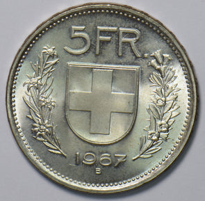 Switzerland 1967 5 Francs 193665 combine shipping